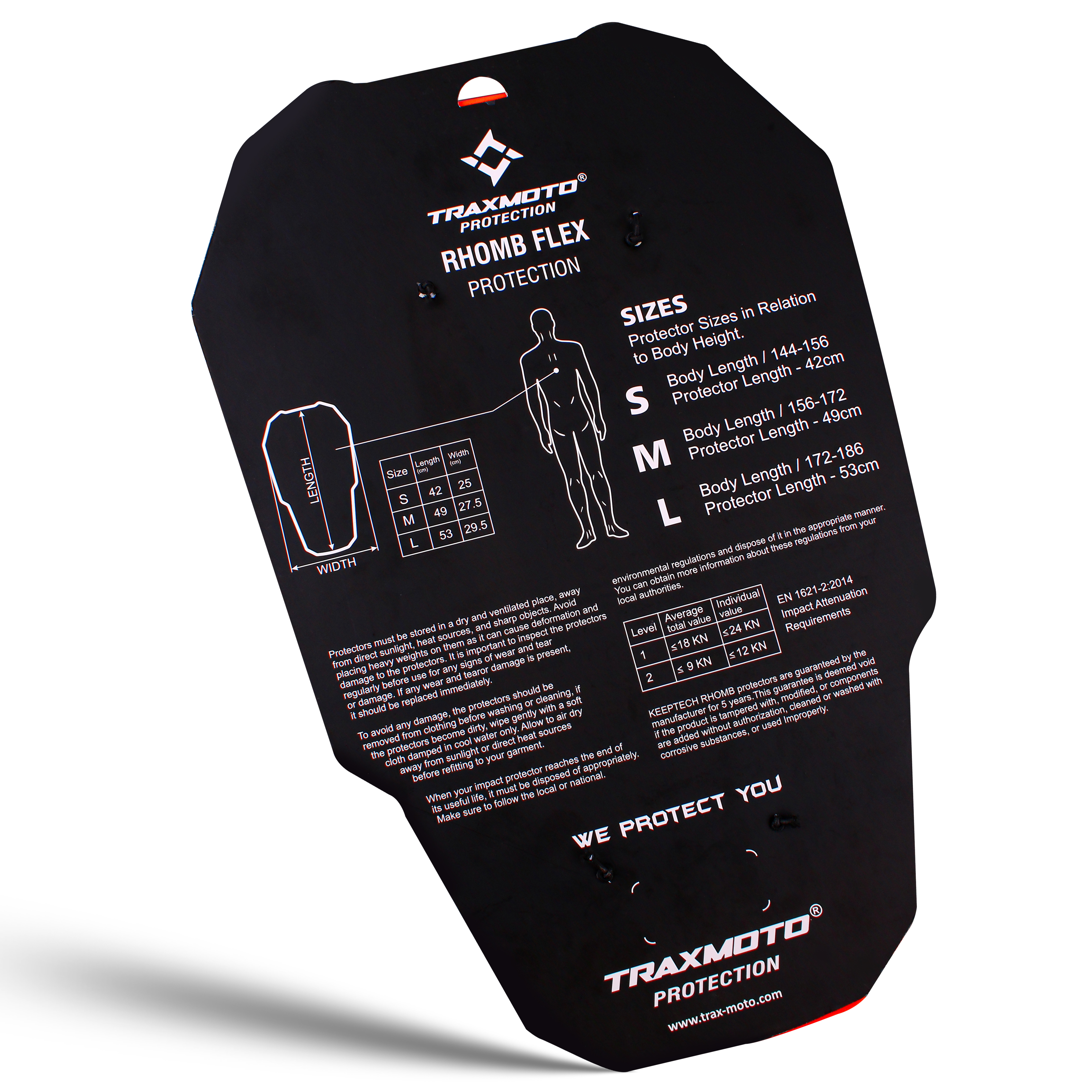 TRAXMOTO: Protetor de Costas