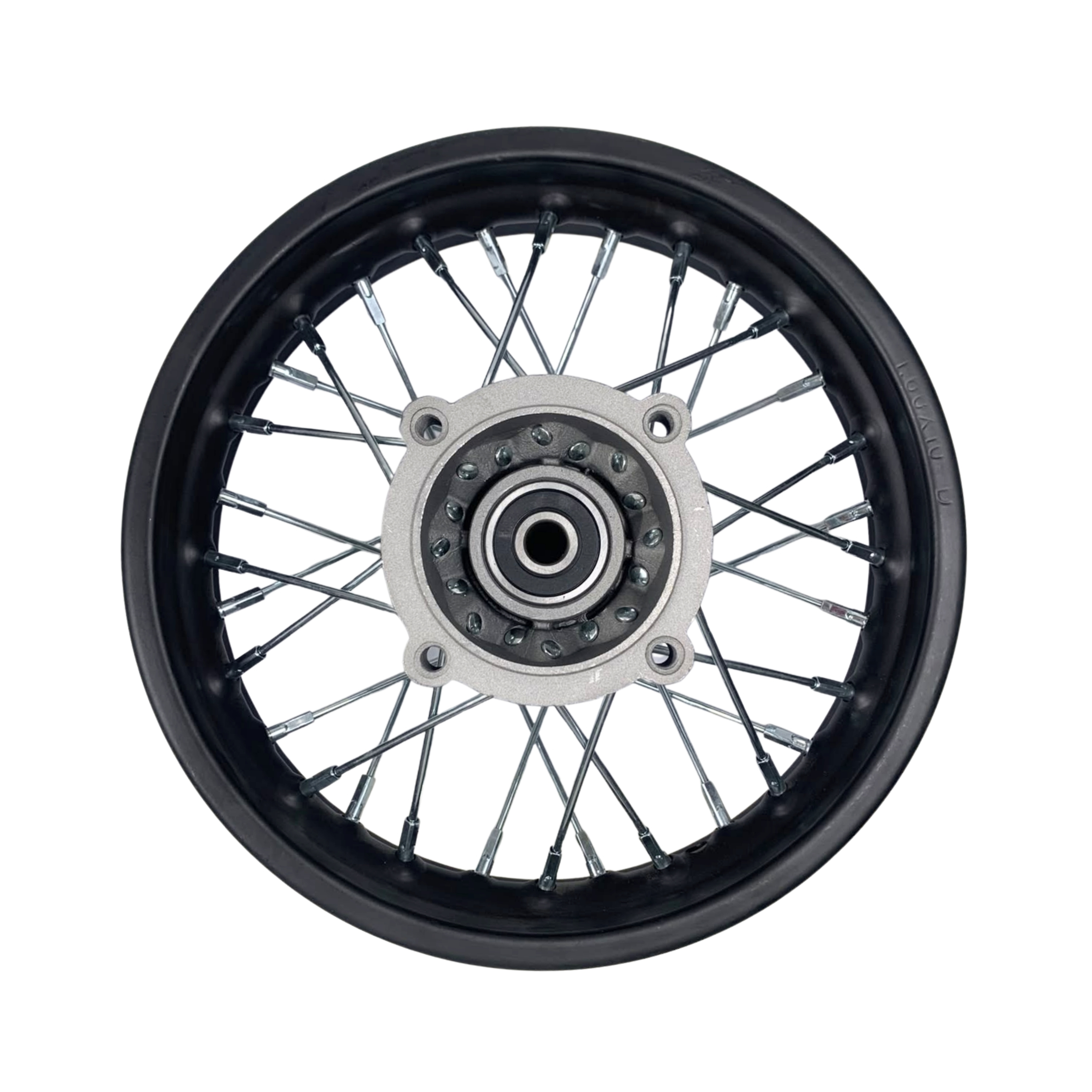 Jante traseira 1.60x10 (eixo 12) (cubo cinza) - Tox (Racer x2 49) / mini moto