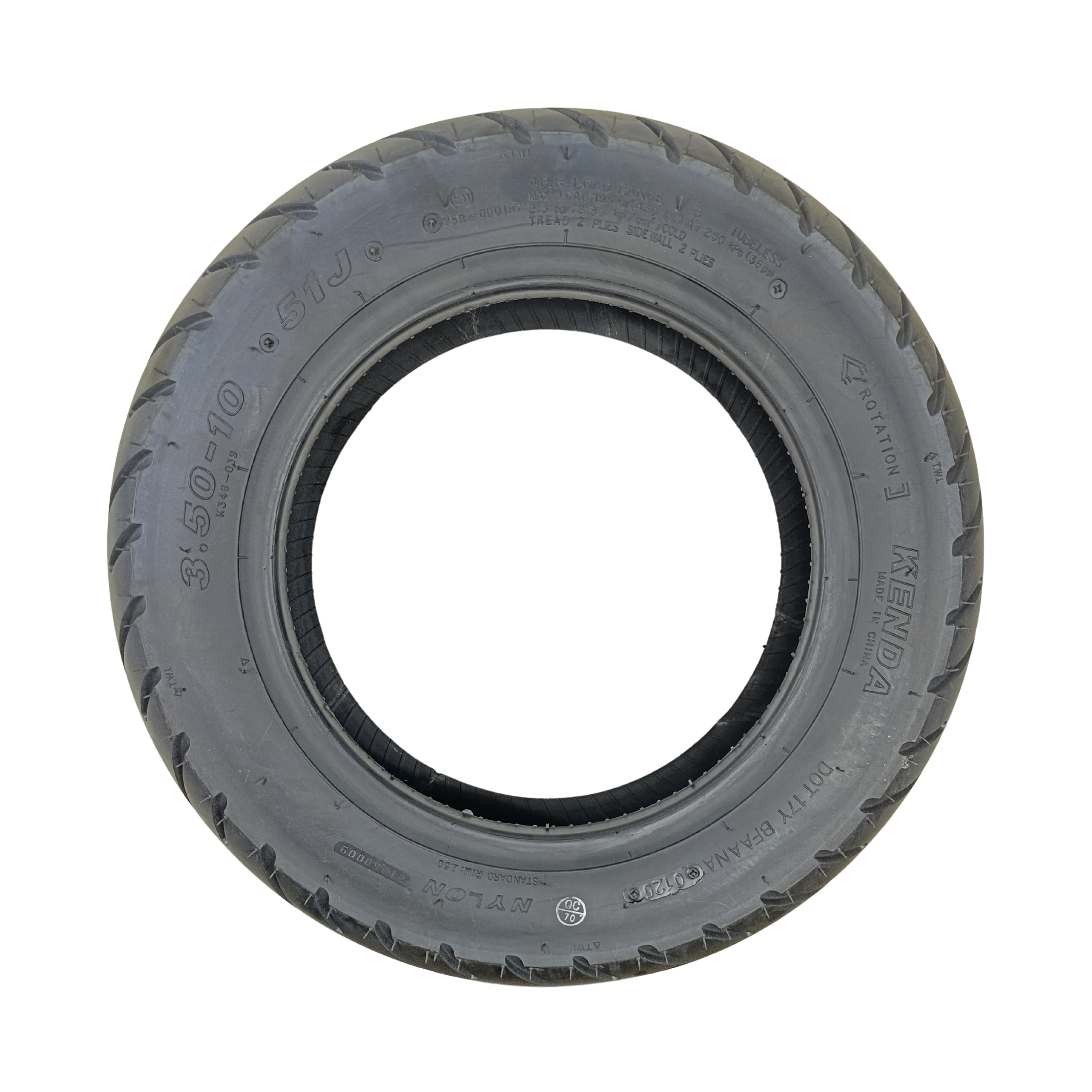 Pneu Traseiro 3.50-10" - Mytos (EVO 50 / 125)