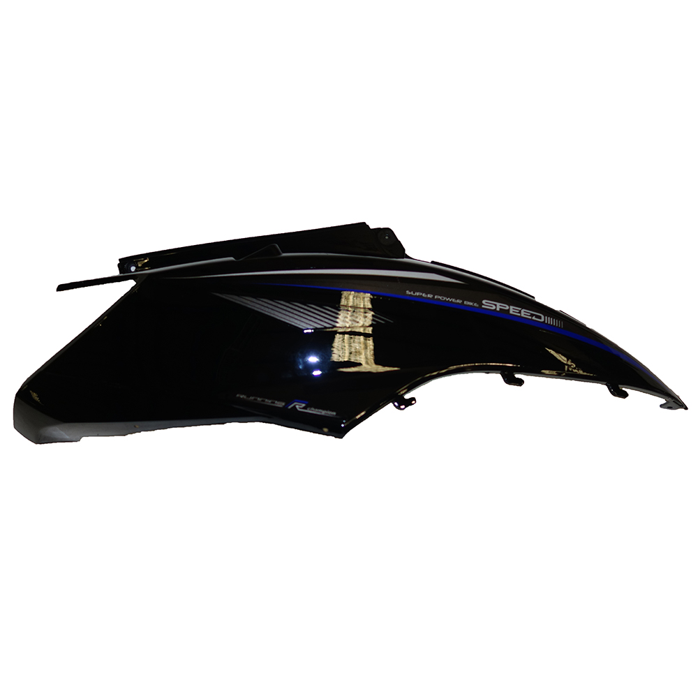 Carenagem lateral direita (traseira) (preto/azul) - Neovolt (ZWD-ZGL)