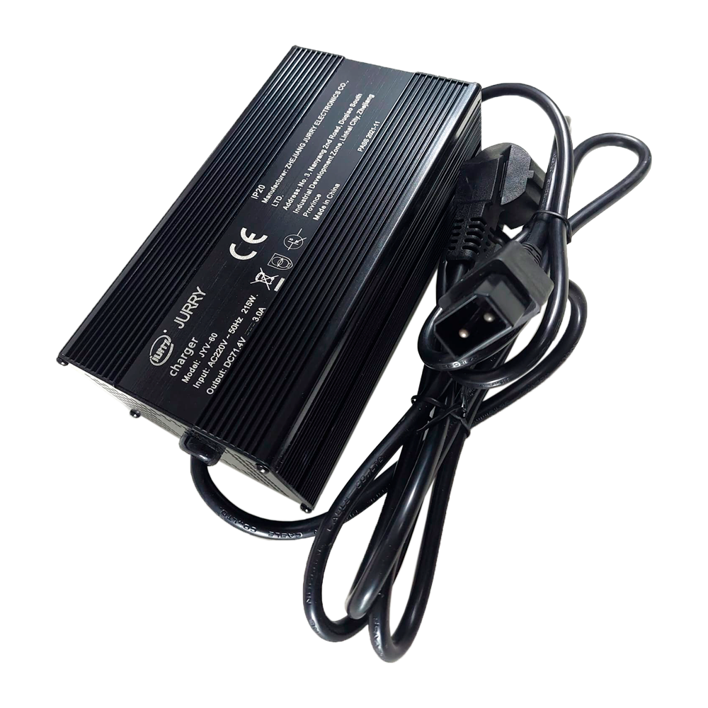 Carregador de Bateria Litio 60V (71,4V DC - 3A) - Neovolt (Eco-volt)