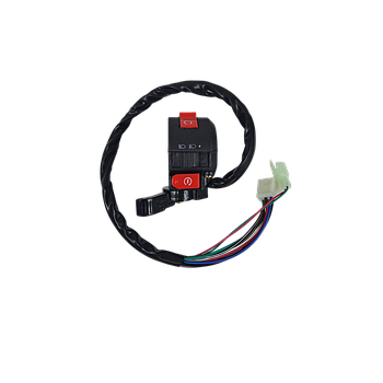 Comutador ESQ, Luzes - COM Patilha de Ar (2 fichas / 8+2 fios - ficha macho / 8 pin) - Tox (Viper VR 125 A125) ATV