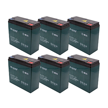 Pack de baterias Chumbo (6 und) 72V - (12v/20ah 6-DZM-20) - Neovolt
